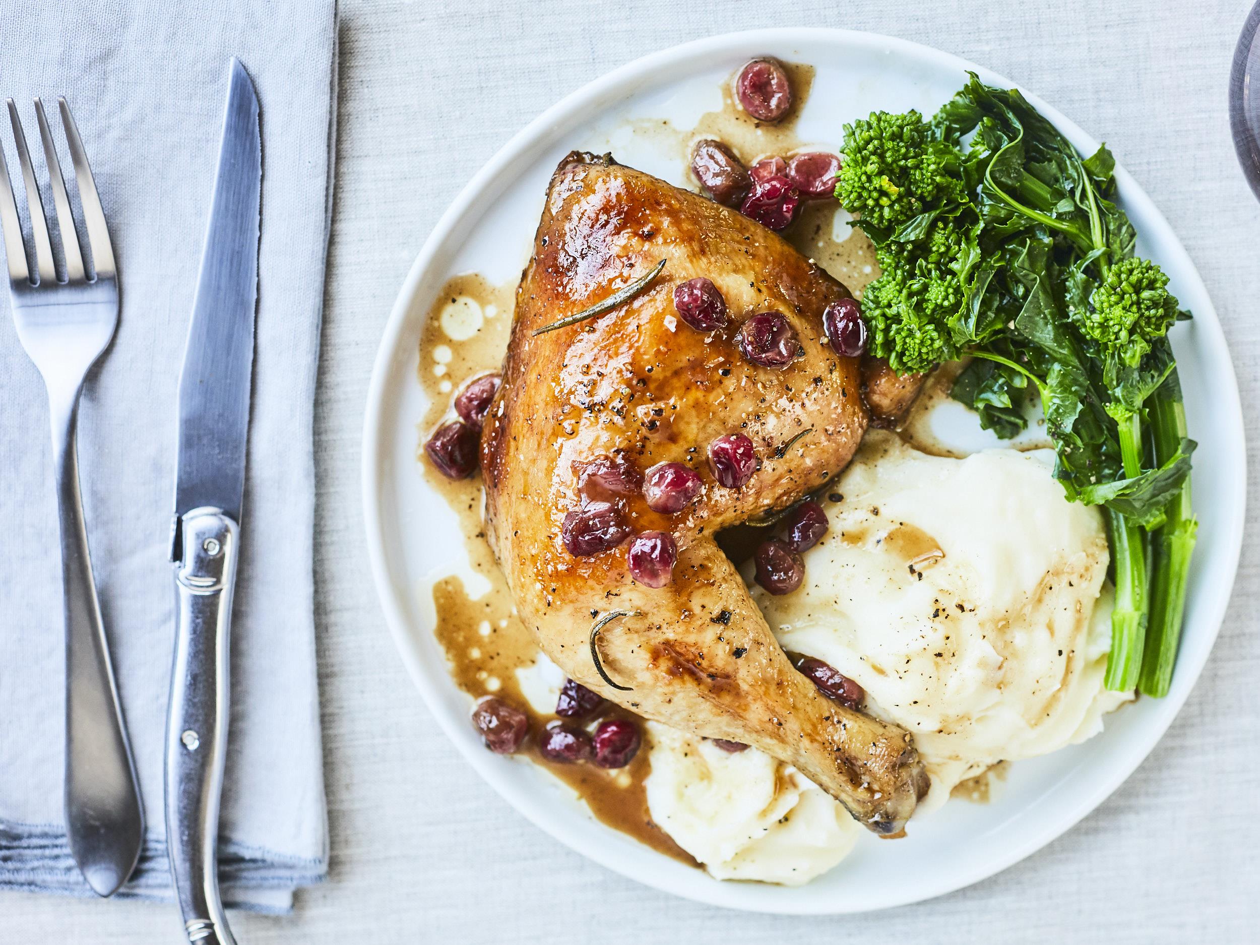 1/4 Poulet Rôti [ Sans Frites avec Pain ]